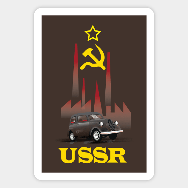 USSR Soviet smoke stack Magnet by nickemporium1